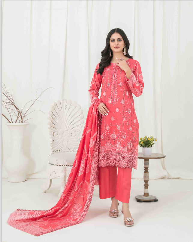 TAWAKKAL ‘GULSHANARA’ | EMBROIDERED LAWN READYMADE | D2861