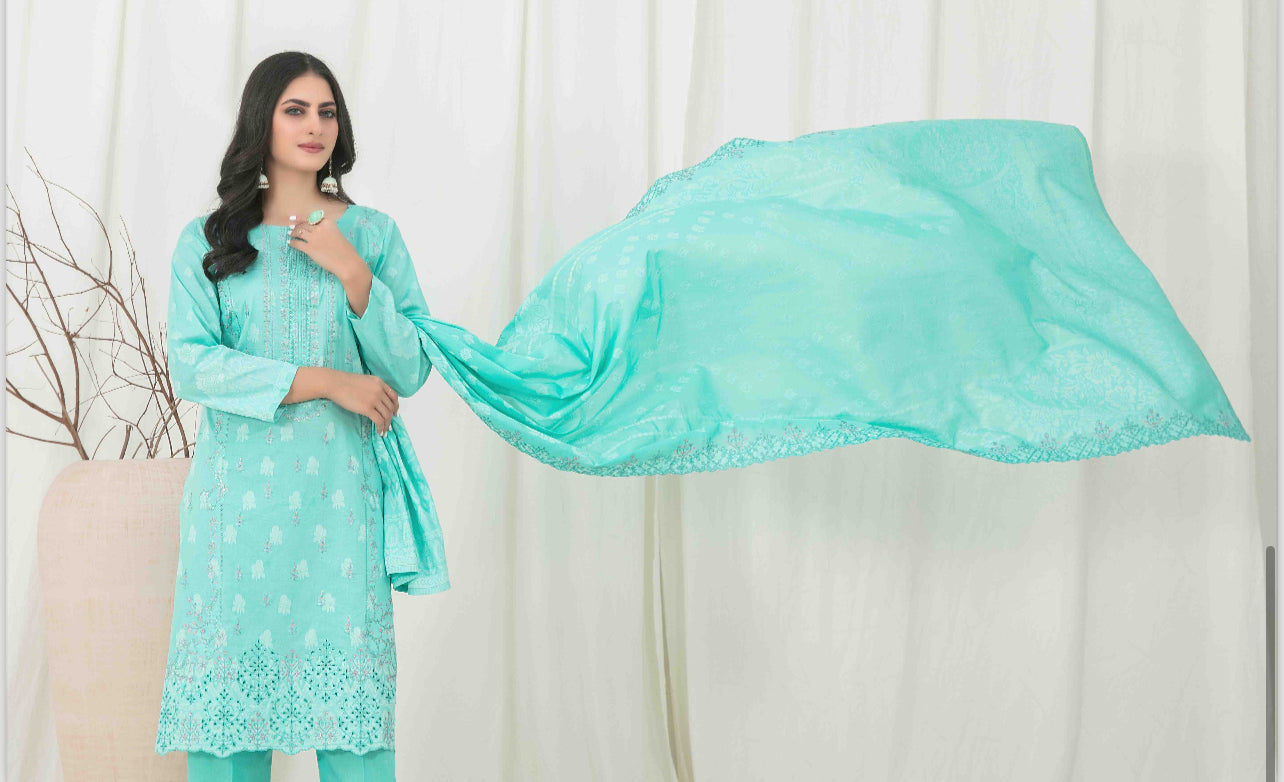 TAWAKKAL ‘GULSHANARA’ | EMBROIDERED LAWN READYMADE | D2865