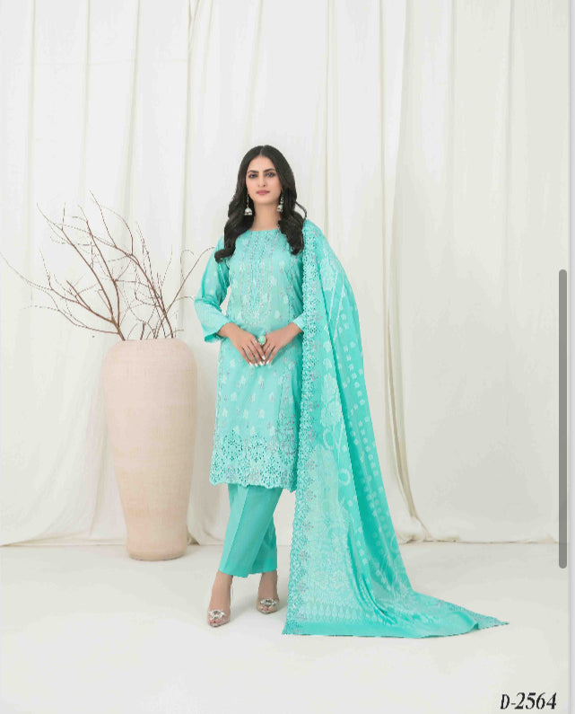 TAWAKKAL ‘GULSHANARA’ | EMBROIDERED LAWN READYMADE | D2865