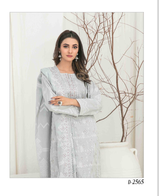 TAWAKKAL ‘GULSHANARA’ | EMBROIDERED LAWN READYMADE | D2866