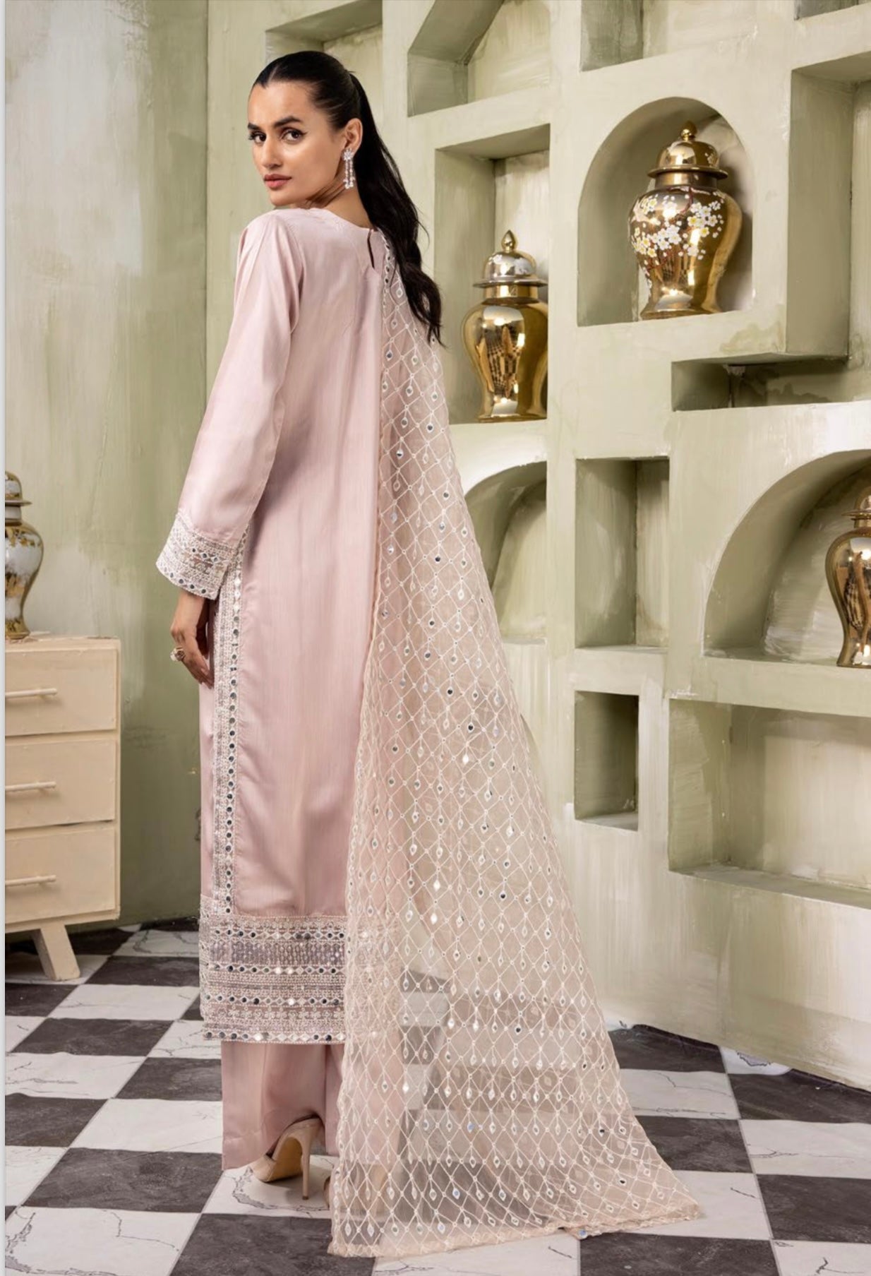 SIMRANS KHAADI LUX 3PC EMBROIDERED READYMADE KLE51