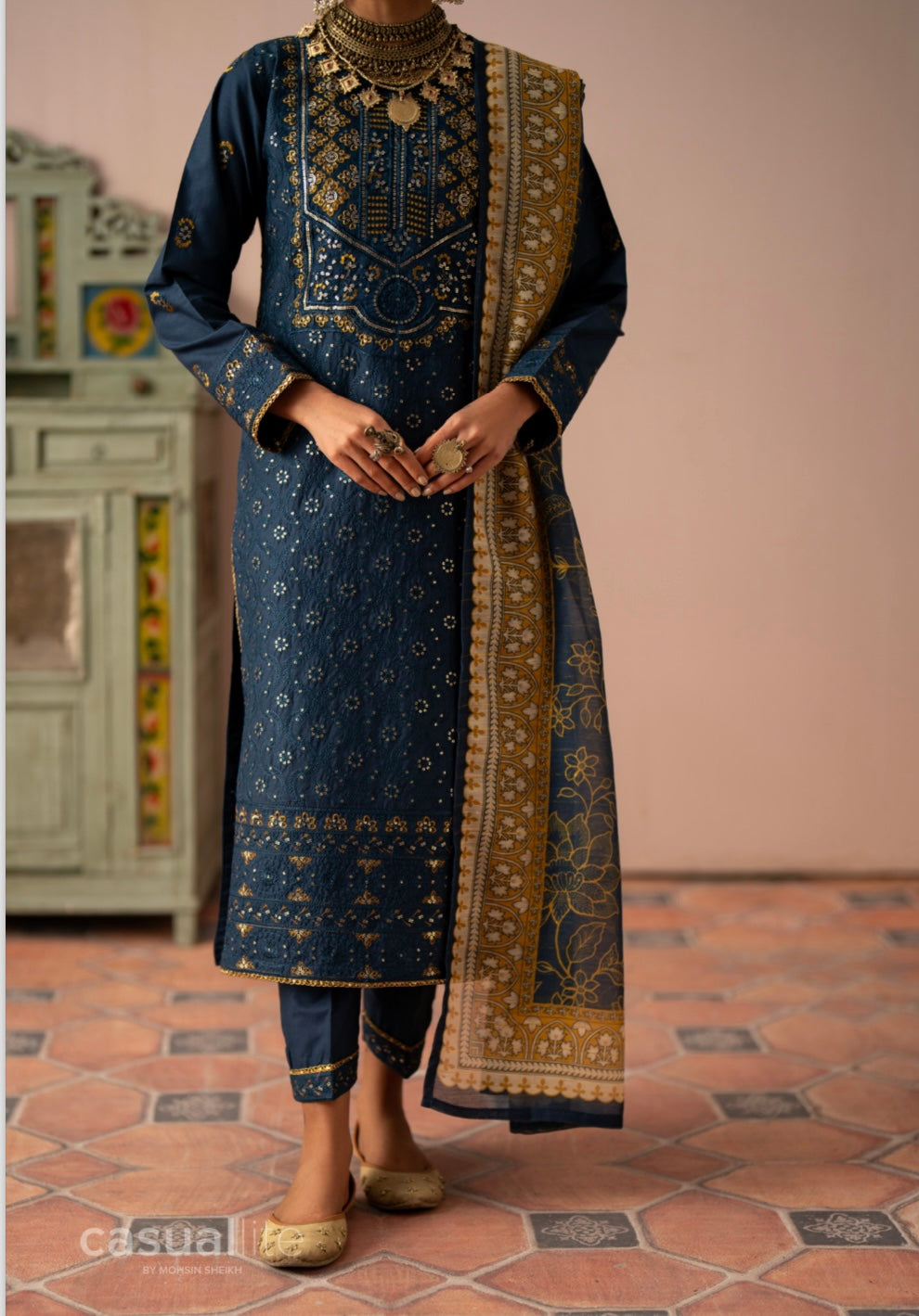 MIRHA SPECIAL TEHWAAR’ VOL 2| LUXURY EMBROIDERED COTTON READYMADE | MS185