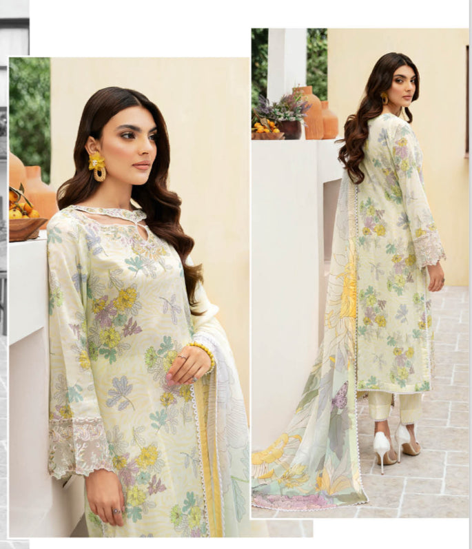 RAMSHA ‘RANGREZ’ | EMBROIDERED LAWN READYMADE | L1102