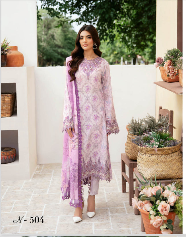 RAMSHA ‘RANGREZ’ | EMBROIDERED LAWN READYMADE | L1105