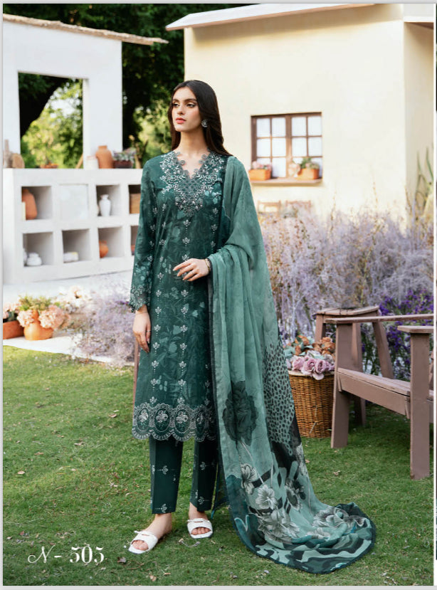 RAMSHA ‘RANGREZ’ | EMBROIDERED LAWN READYMADE | L1106