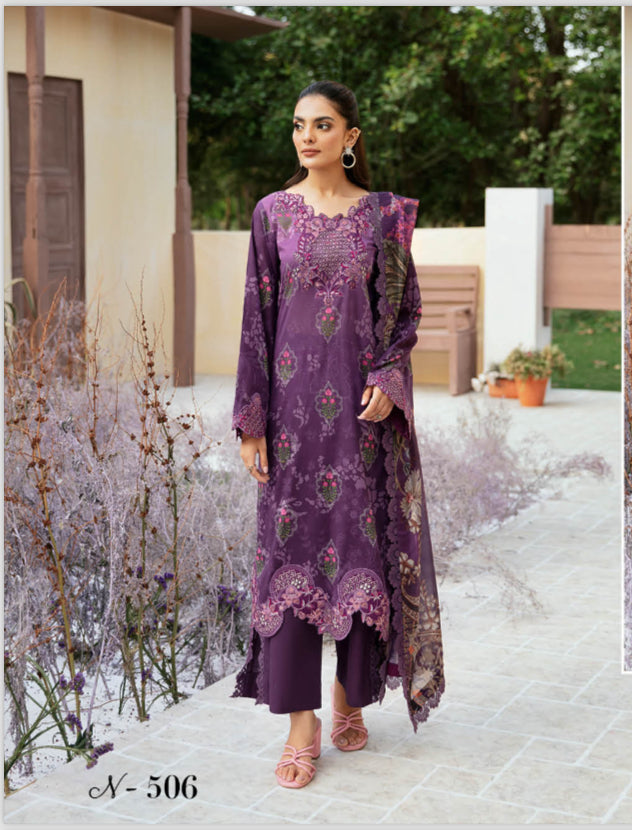 RAMSHA ‘RANGREZ’ | EMBROIDERED LAWN READYMADE | L1107