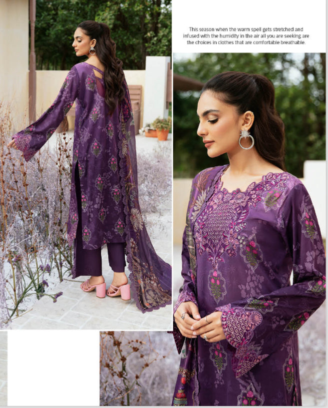 RAMSHA ‘RANGREZ’ | EMBROIDERED LAWN READYMADE | L1107