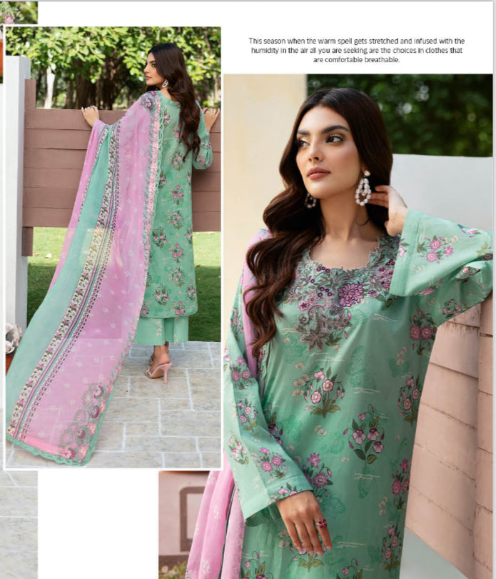 RAMSHA ‘RANGREZ’ | EMBROIDERED LAWN READYMADE | L1110