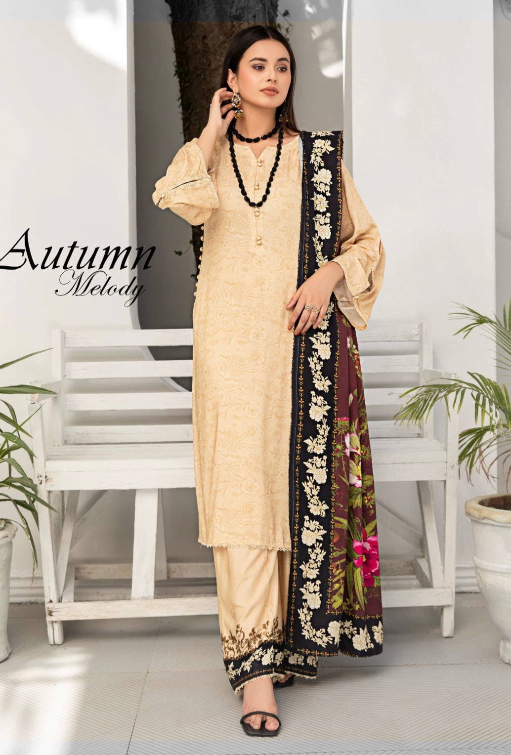 SIMRANS ‘JAHAAN’ | DIGITAL PRINTED LINEN 3 PC READYMADE | SM255