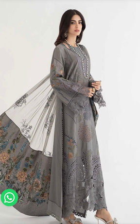 SIMRANS Maria b inspired alieen 3 piece embroidered suit