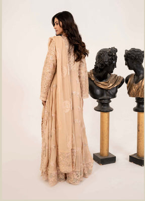 SIMRANS Shahjahan 3 piece embroidered chiffon long style dress -3524
