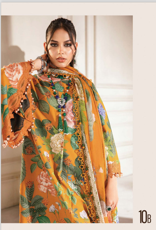 MARIA B UNSTITCHED | EID M PRINTS 2024 | MPT-2212