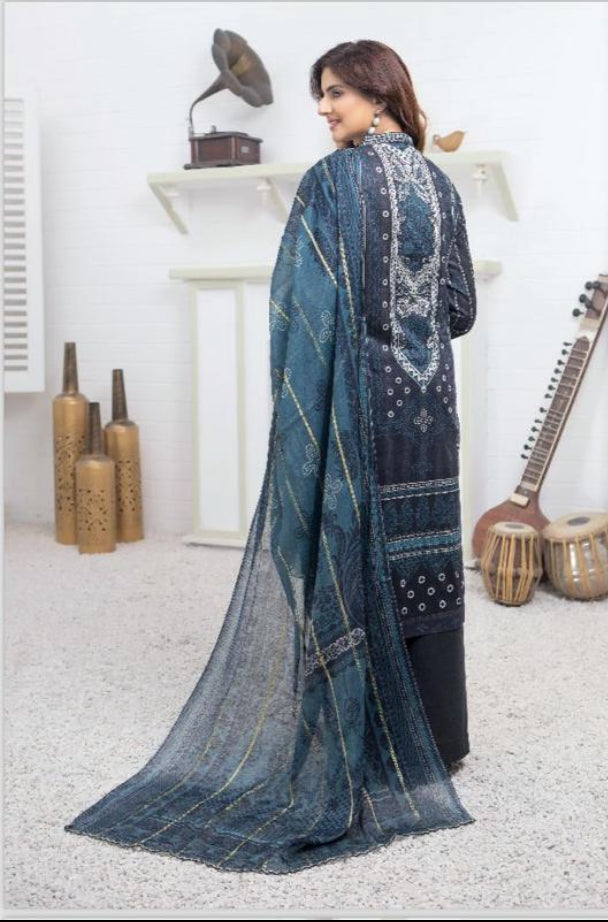 MUNIRA | EMBROIDERED LAWN READYMADE | MUL08