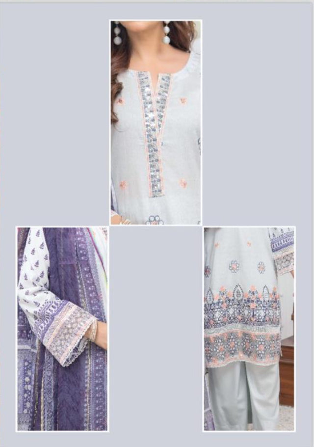 MUNIRA | EMBROIDERED LAWN READYMADE | MUL09