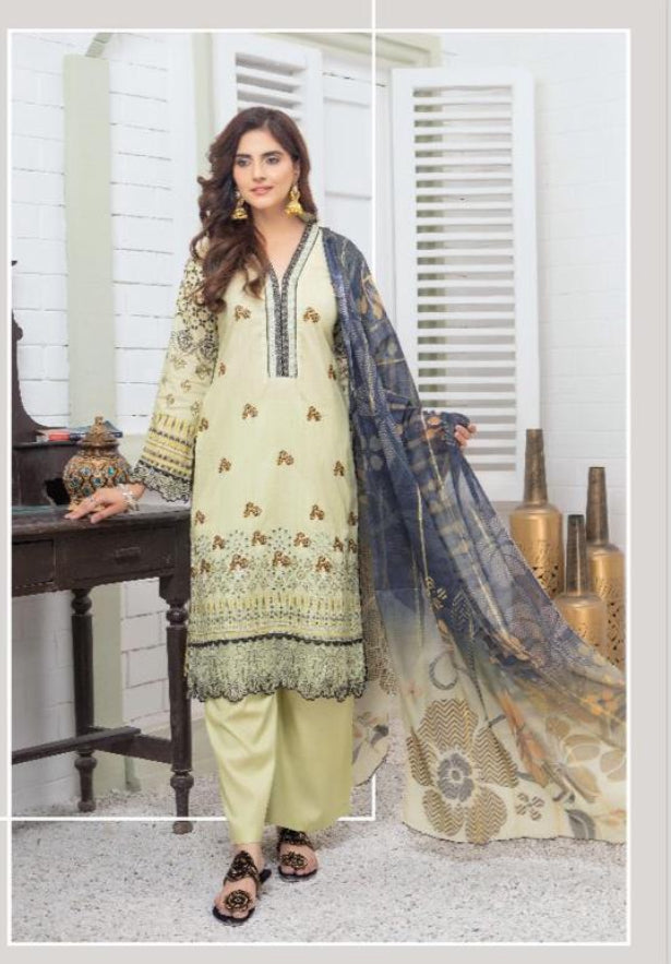 MUNIRA | EMBROIDERED LAWN READYMADE | MUL12