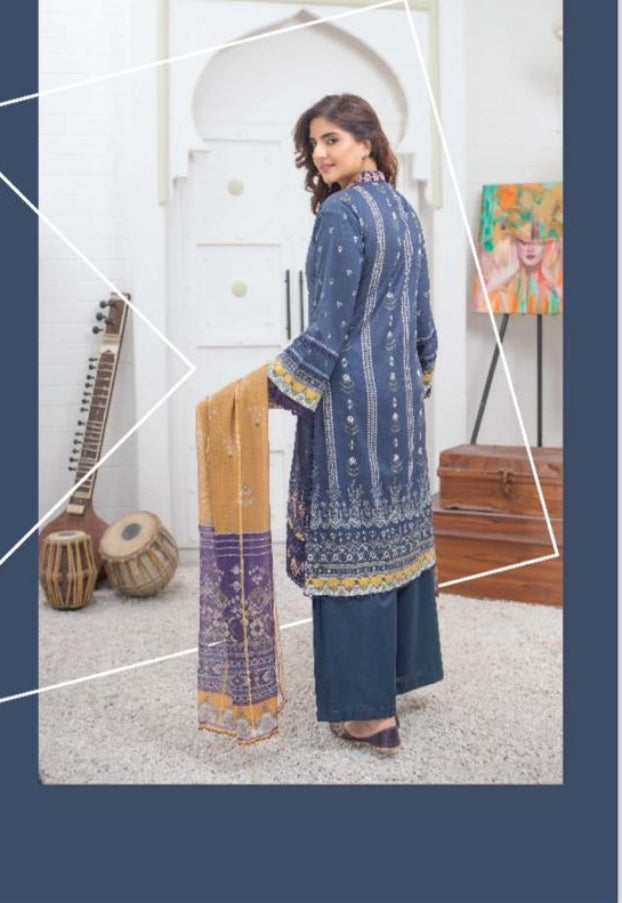 MUNIRA | EMBROIDERED LAWN READYMADE | MUL13