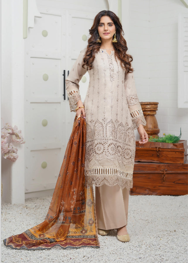 MUNIRA | EMBROIDERED LAWN READYMADE | MVL03