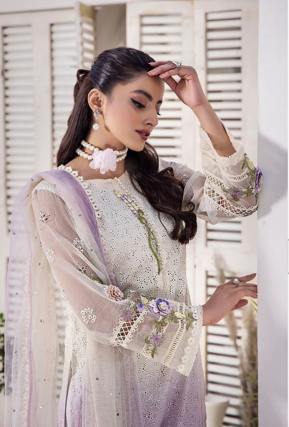 KHUDA BAKSH CREATIONS | EMBROIDERED 3PC READY TO WEAR | M-2251