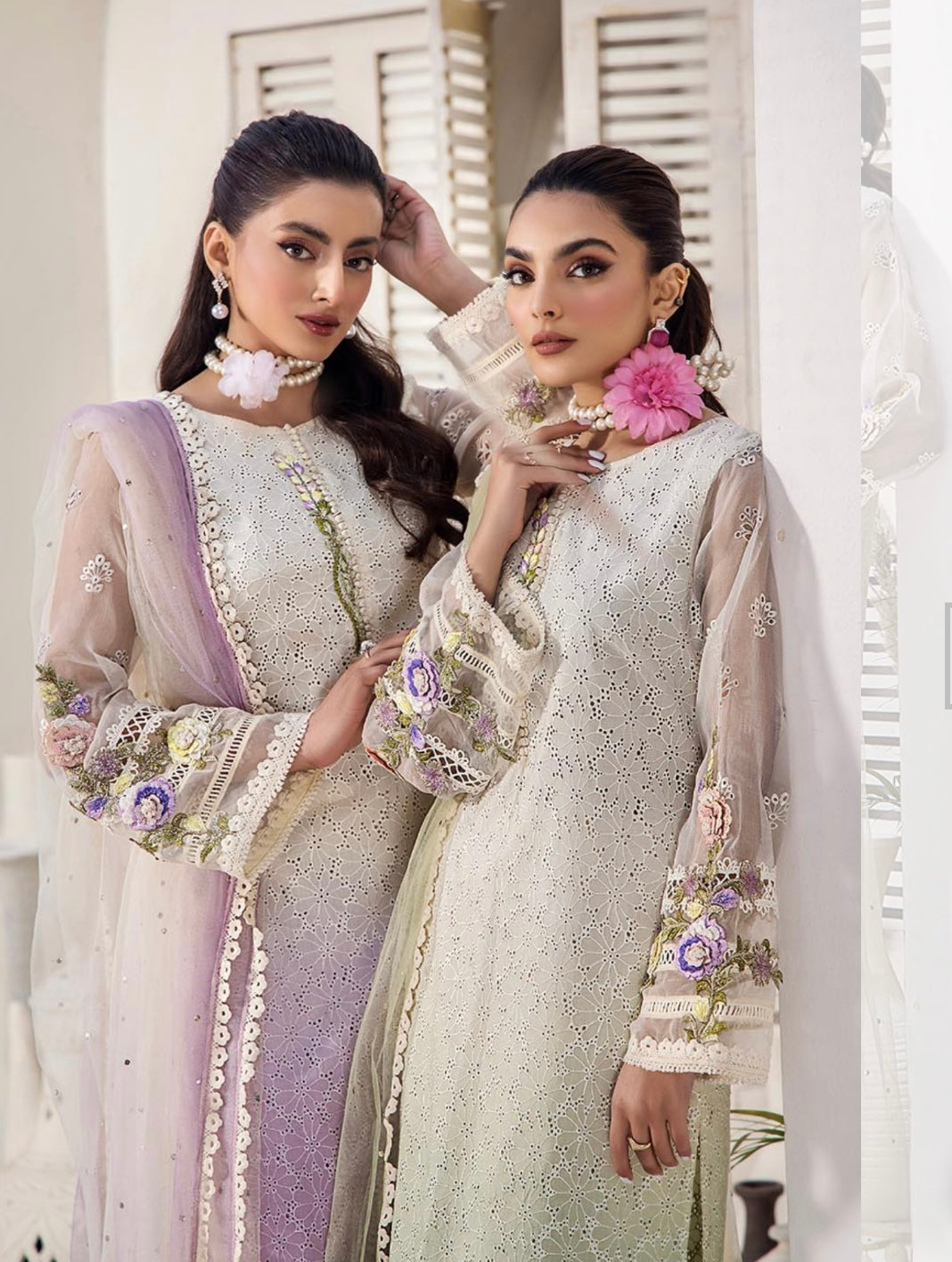 KHUDA BAKSH CREATIONS | EMBROIDERED 3PC READY TO WEAR | M-2252