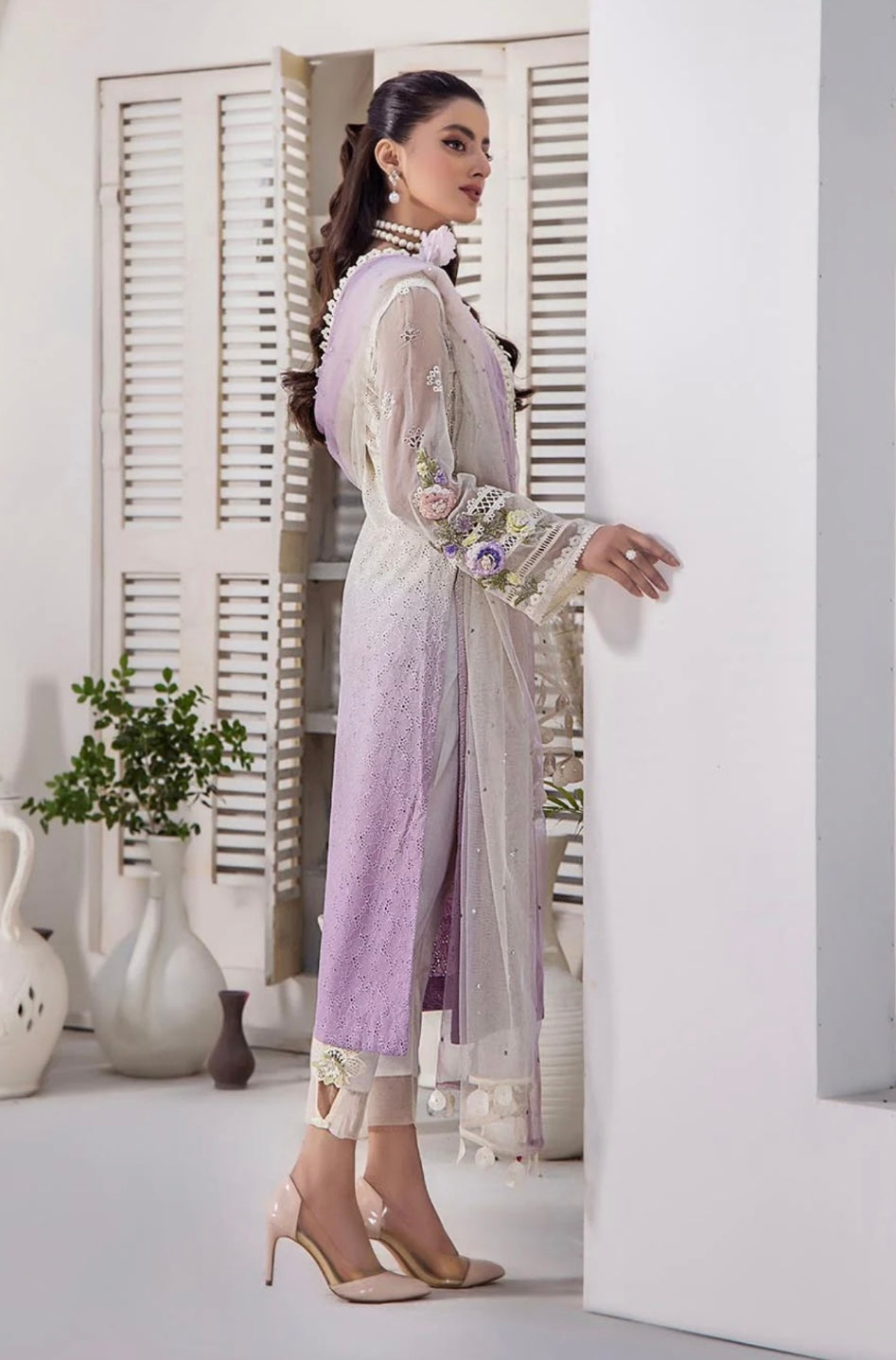 KHUDA BAKSH CREATIONS | EMBROIDERED 3PC READY TO WEAR | M-2251