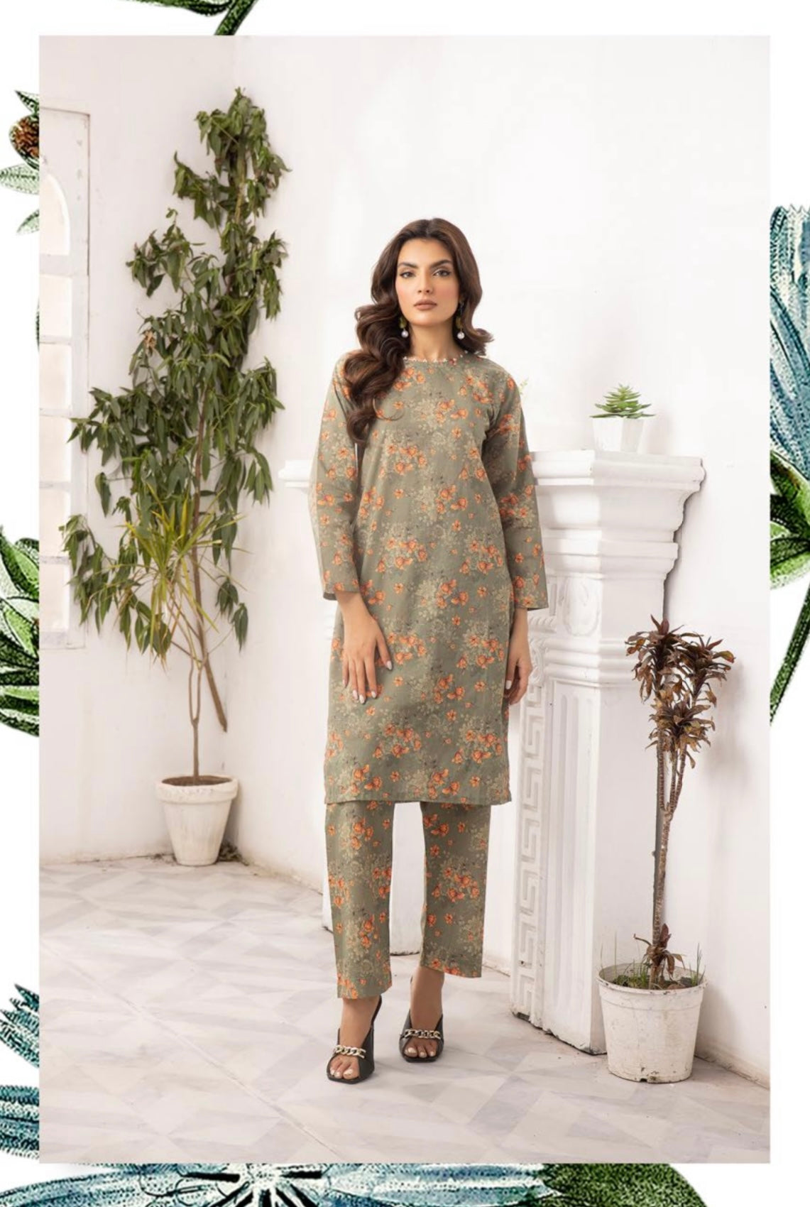 SIMRANS ‘ROZANA CO-ORDS’ | PRINTED LAWN 2PC READYMADE | SM478