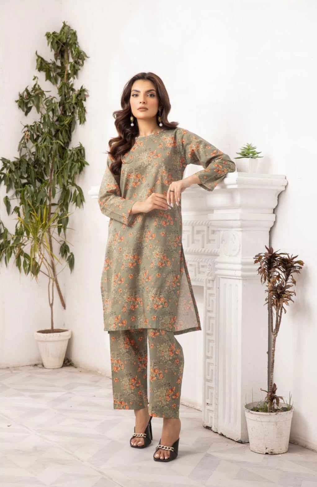 SIMRANS ‘ROZANA CO-ORDS’ | PRINTED LAWN 2PC READYMADE | SM478