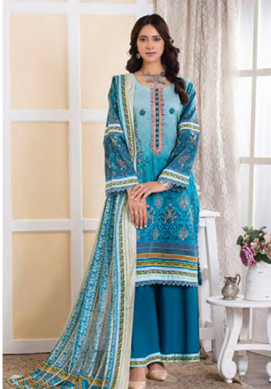 MUNIRA | EMBROIDERED LAWN READYMADE | MTL010