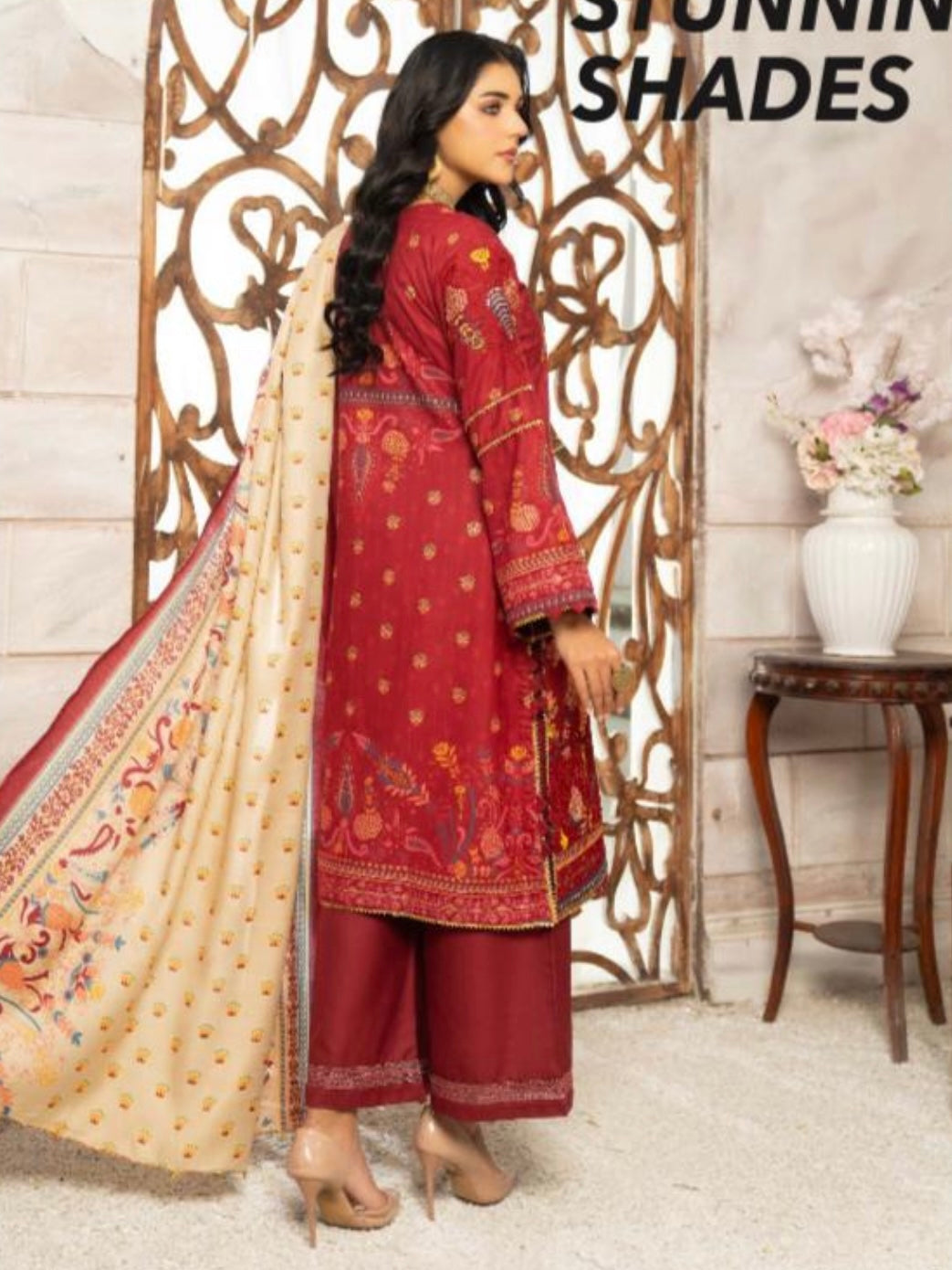 MUNIRA | EMBROIDERED DHANAK READYMADE | MHL03