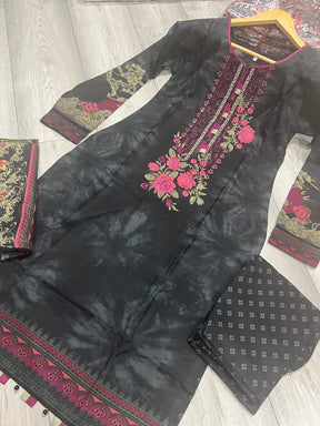MARIA B INSPIRED | EMBROIDERED 3PC DHANAK READYMADE MBDR-307