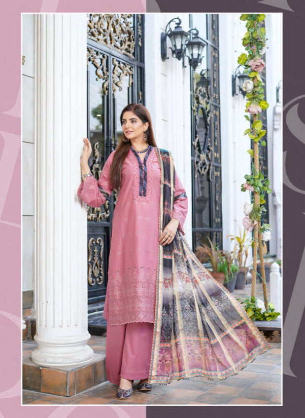 MUNIRA | EMBROIDERED LAWN READYMADE | MVL11