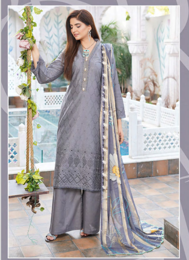 MUNIRA | EMBROIDERED LAWN READYMADE | MVL06