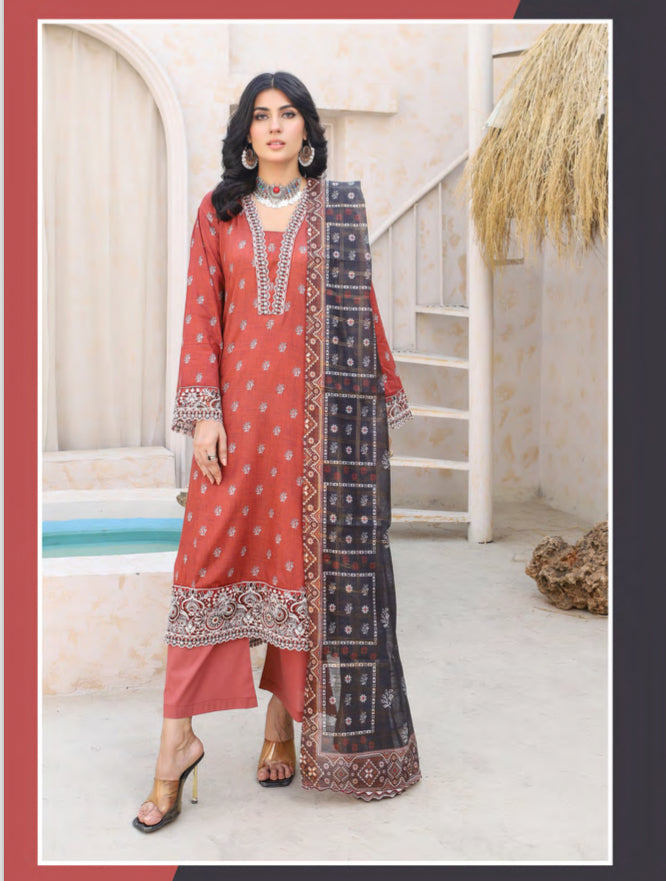 MUNIRA | EMBROIDERED LAWN READYMADE | MFL01