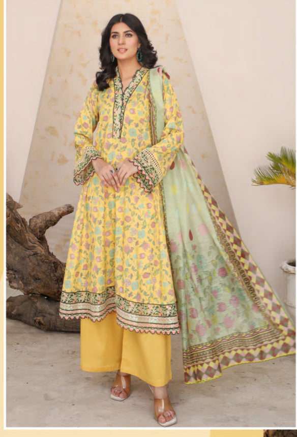 MUNIRA | EMBROIDERED LAWN READYMADE | MFL02