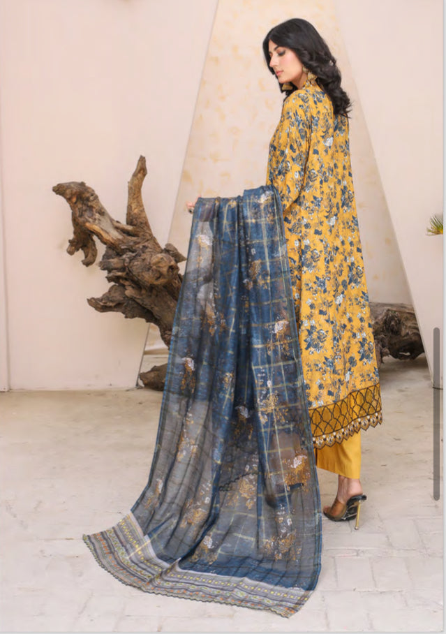 MUNIRA | EMBROIDERED LAWN READYMADE | MFL04