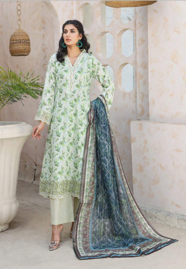 MUNIRA | EMBROIDERED LAWN READYMADE | MFL06