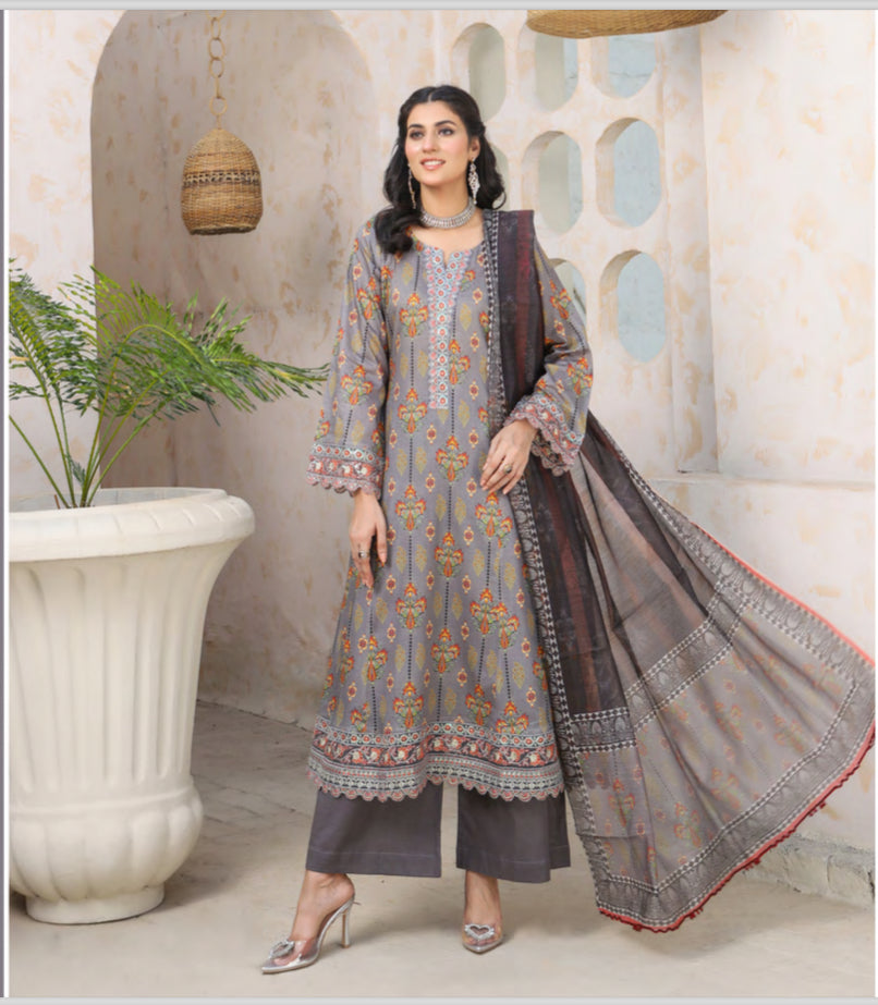 MUNIRA | EMBROIDERED LAWN READYMADE | MFL07