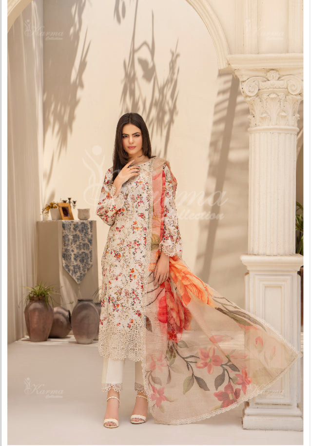 KARMA ‘GUL POSH’ | EMBROIDERED COTTON READYMADE | KMA-1372