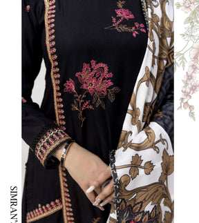 SIMRANS MAHI Dhanak Embroidered 3 Piece Winter Outfit With Shawl MSH01