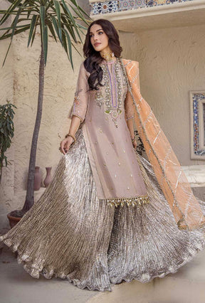 KHUDA BAKSH CREATIONS EMBROIDERED 3PC READYMADE - M-106