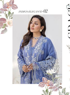 SIMRANS ‘MARIA B INSPIRED’ | EMBROIDERED COTTON READYMADE | SM581