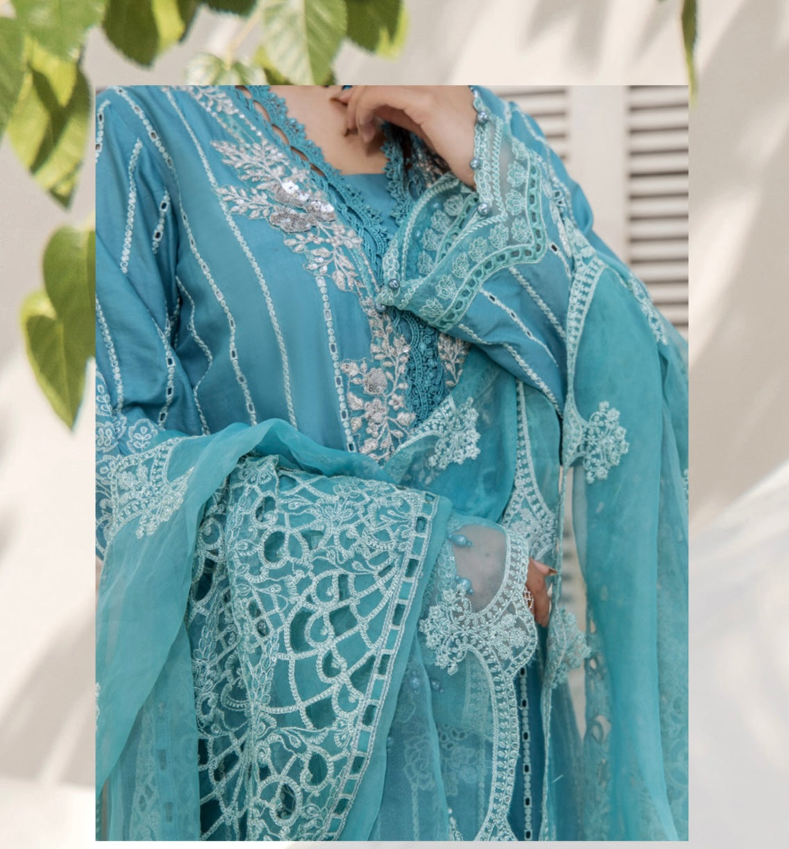 SIMRANS ‘MARIA B INSPIRED’ | EMBROIDERED COTTON READYMADE | SM581A