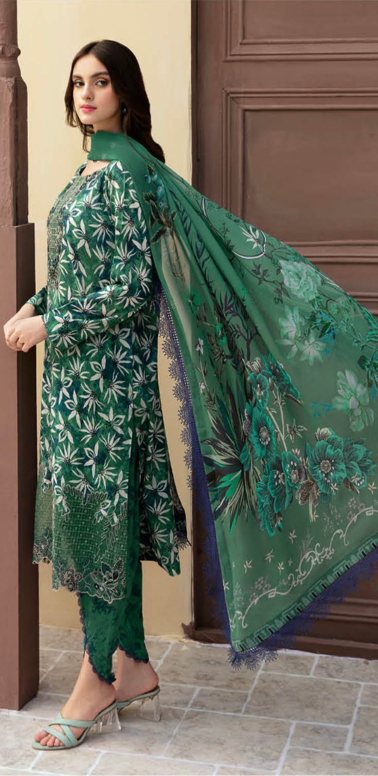 RAMSHA ‘RANGREZ’ | EMBROIDERED LAWN READYMADE | L1101