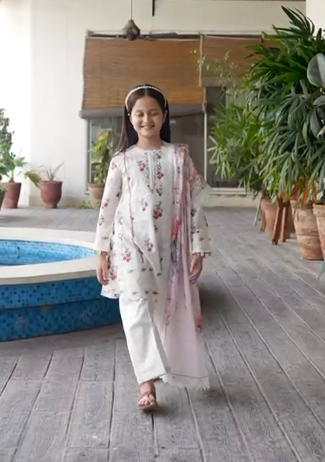 SIMRANS ‘SUFFUSE’| EMBROIDERED COTTON MUMMY & ME/kids READYMADE | SM588