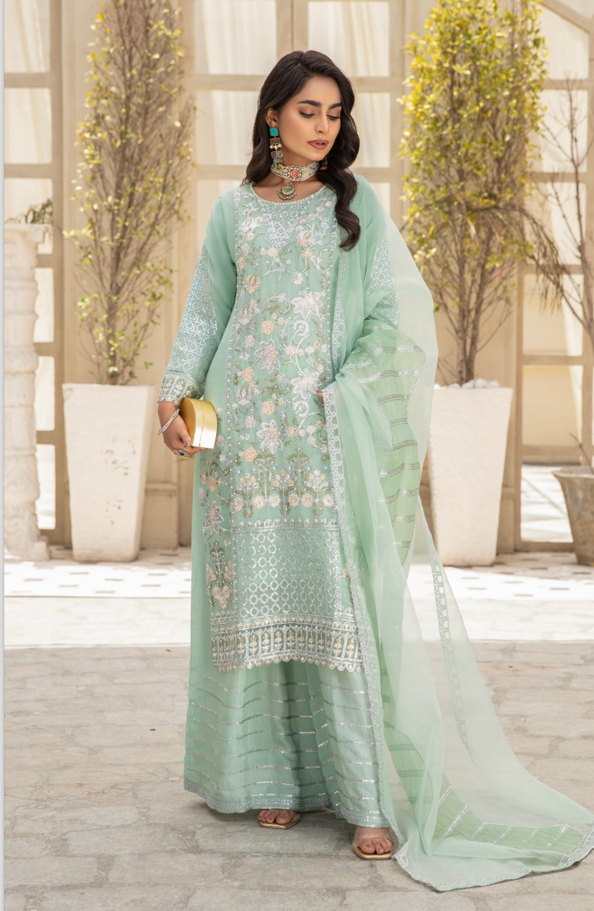 ESME-FESTIVE-EDIT BY SIMRANNS EMBROIDERED CHIFFON READYMADE E3781