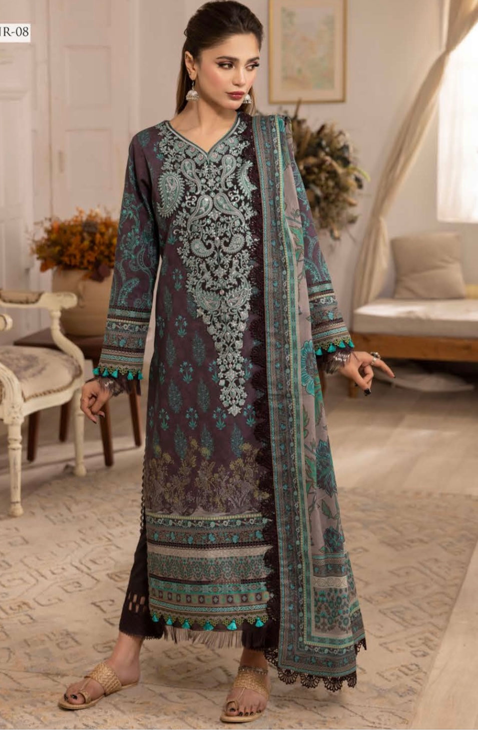 ASIM JOFA RANIA UNSTITCHED EMBROIDERED COLLECTION AJNR05