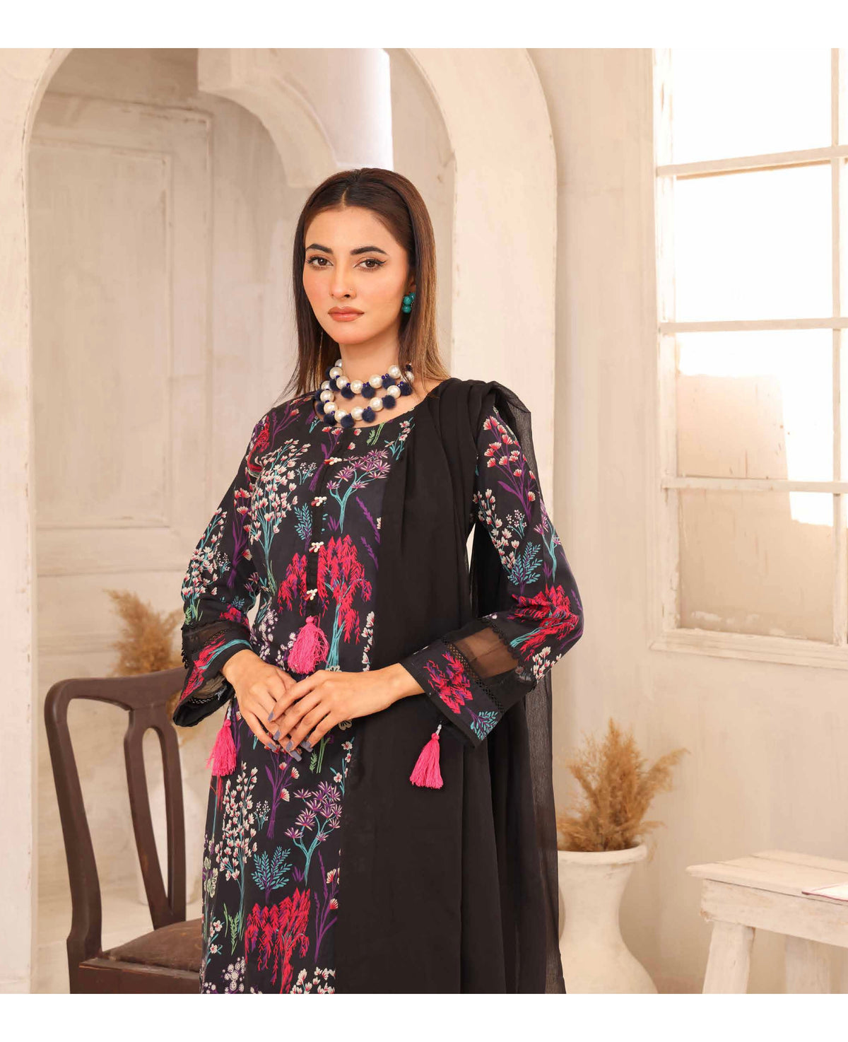 SIMRANS ‘HANNAH B’ | PRINTED LAWN READYMADE | SM502