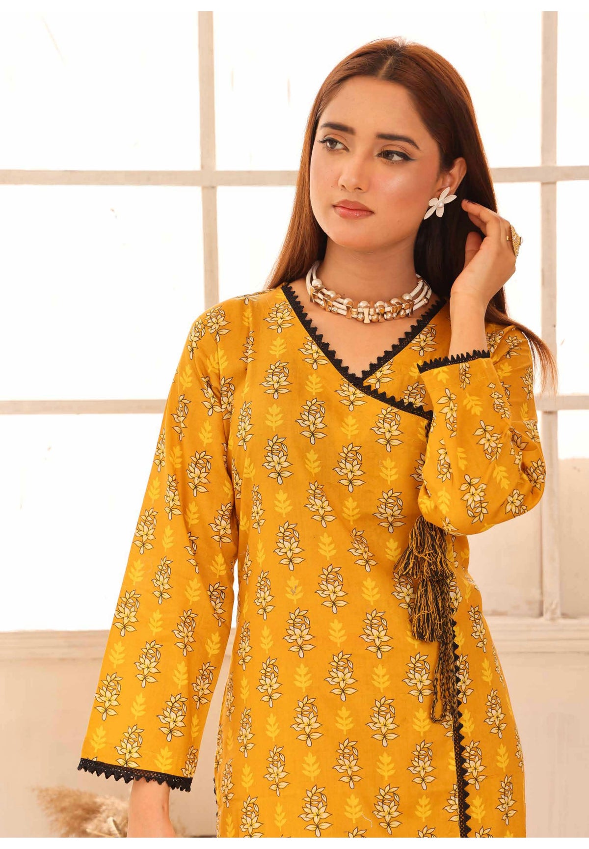 SIMRANS ‘HANNAH B’ | PRINTED LAWN READYMADE | SM505