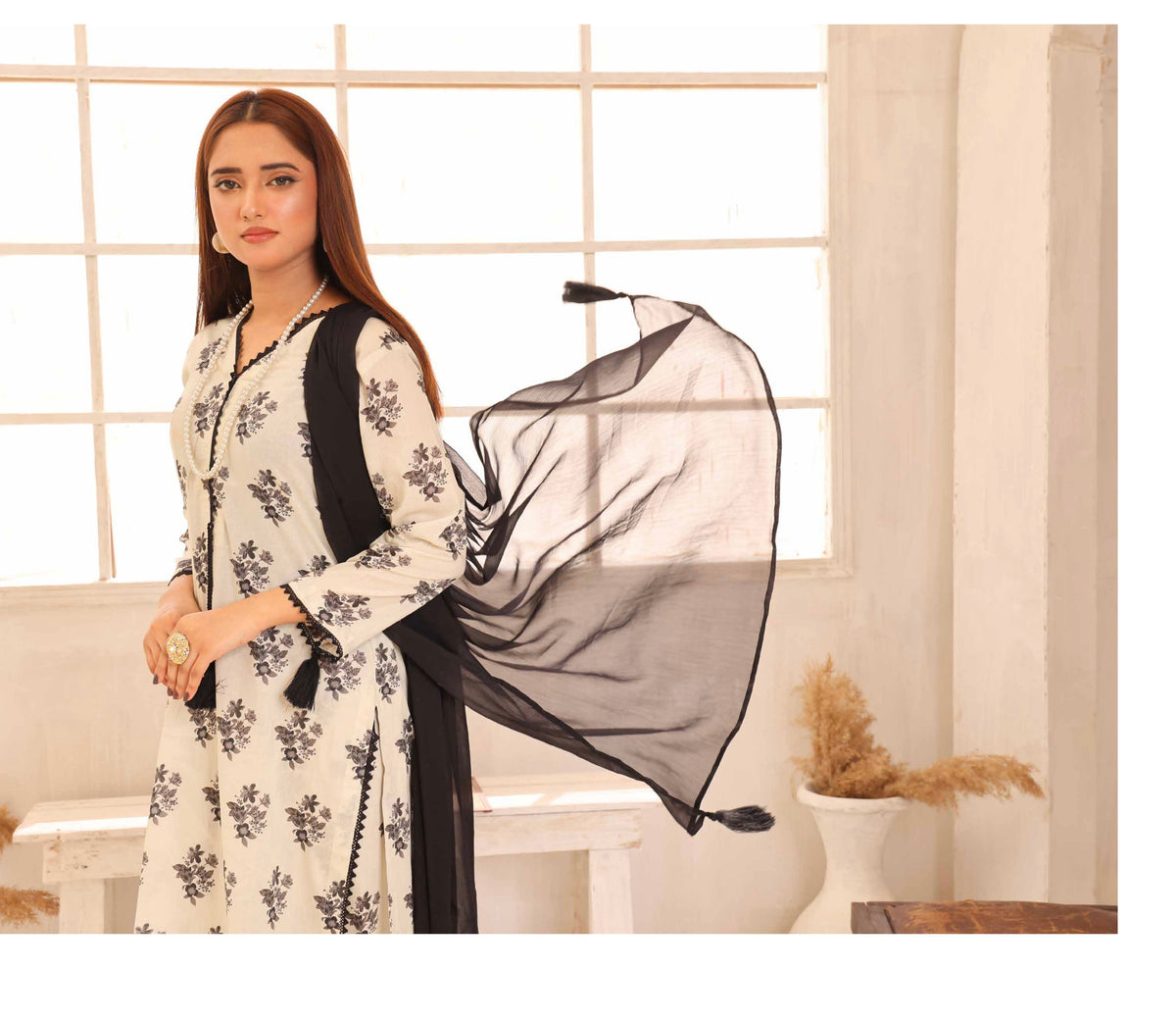 SIMRANS ‘HANNAH B’ | PRINTED LAWN READYMADE | SM507