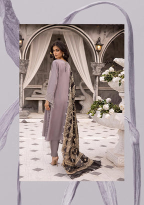 IVANA LUX BY SIMRANS HEAVY EMBROIDERED 3PC READYMADE SUIT ISM675