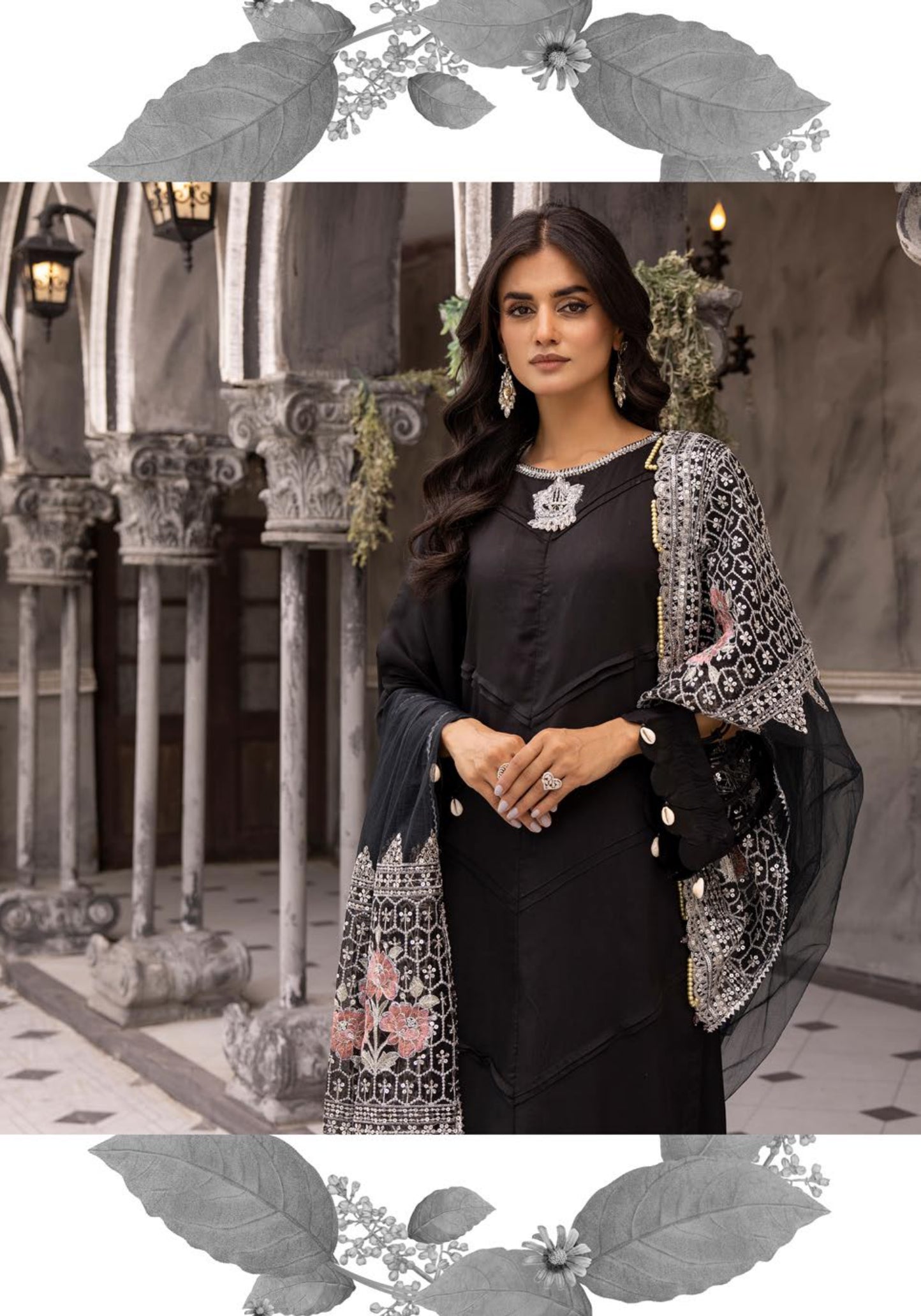 IVANA LUX BY SIMRANS HEAVY EMBROIDERED 3PC READYMADE SUIT ISM676